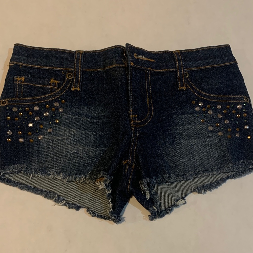 Girl’s Denim Studded Shorts